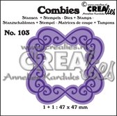 Crealies Combies snijmal & stempel - no.103 Frame C