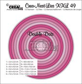 Crealies Crea-nest-dies XXL no. Cercle de 49 points doubles max.13,0 x 13,0 cm / XXL 49