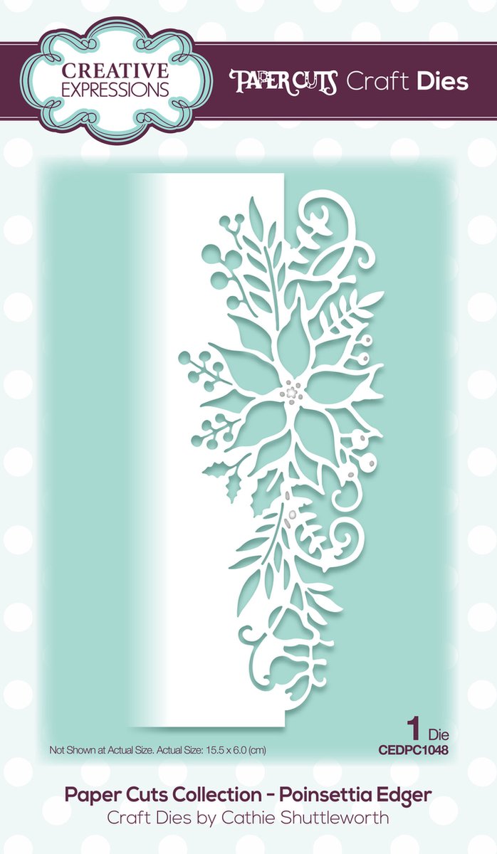 Paper Cuts Stansen - poinsettia Edger - 0x0cm craft
