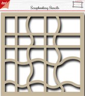 Joy!Crafts Stencil - Scrapbooking stencil Golven 30,5x30,5cm