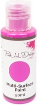 Pink Ink Designs Verf - Multi Surface Paint - Hot pink shimmer - 50ml