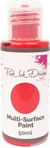 Pink Ink Designs Verf - Multi Surface Paint - Strawberry fire - 50ml