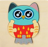 Kinderpuzzel - Hout - Uil - Kinder Speelgoed