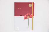 Pepa Lani dated diary 2022 A4 Velvet red flower