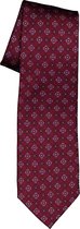 ETERNA stropdas - bordeaux rood met lichtblauw dessin - Maat: One size