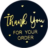 Sluitstickers-Thank You For Your Order-500 Stickers op Rol