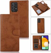 Bookcase Samsung Galaxy A50 | Hoogwaardig Pu Leren Telefoonhoesje | Lederen Wallet Case | Bruin