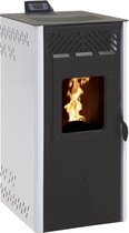 Lucia 11Kw - Pelletkachel - Wit - INCL afstandsbediening