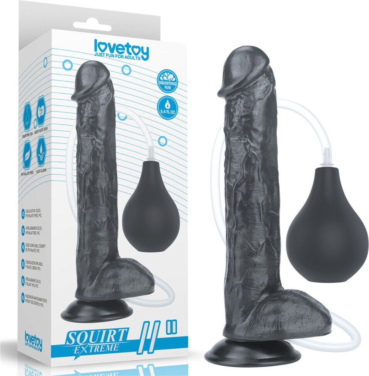 Dildo Squirting 11 Black bol