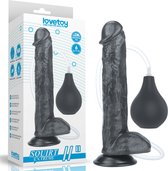 LoveToy - Squirting dildo - spuitende 27 cm - zwart