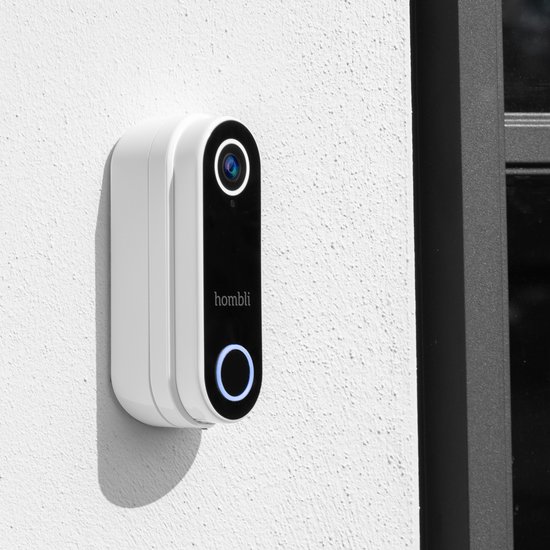 Hombli Slimme Deurbel 2 - 1080p Video Deurbel en Chime Promopakket, Tweewegsgesprek, Bewegingsdetectie, MicroSD en Cloudopslag - Wit — afbeelding 3