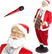 Kerstman met karaoke functie en bewegingssensor 150 cm