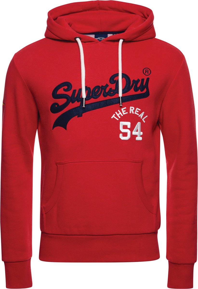 Superdry Heren Source trui met Vintage Logo Rood