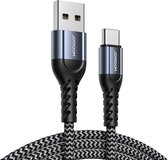 3 stuks Sterke USB-C naar USB kabel - data & oplaadkabel - Samsung/ Huawei/ Oppo/ Xiaomi USB-C kabel - Stevige USB kabel