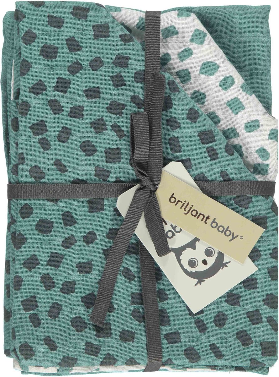Goedkoopste Briljant Baby - Hydrofiele Doeken - Luiers 70x70 - Flocks - Groen