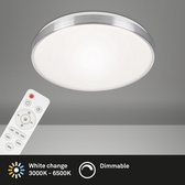Briloner Leuchten Plafondlamp LED CCT afstandsbediening timer 48W wit Ø47,5cm