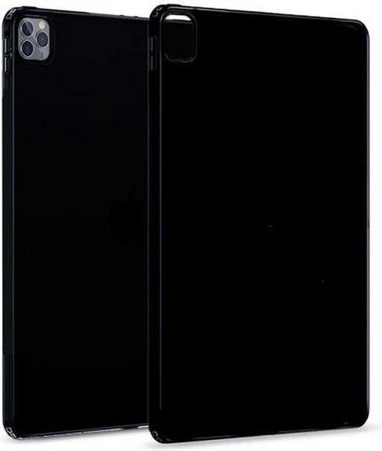 DrPhone TPUC1 - Siliconen Case – Rubberen Hoes - Zwart - Geschikt Voor iPad Pro 12.9 2020 (A2229 / A2069 / A2232 / A2233)