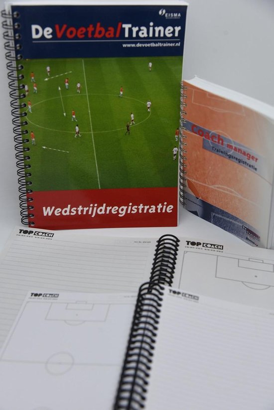 Voetbaltrainings- en wedstrijdregistratieboekjes