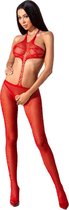 PASSION WOMAN BODYSTOCKINGS | Passion Woman Bs080 Bodystocking - Red One Size