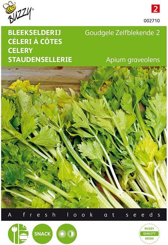 Buzzy Zaden - Bleekselderie Goudgele Zelfblekende - Apium graveolens