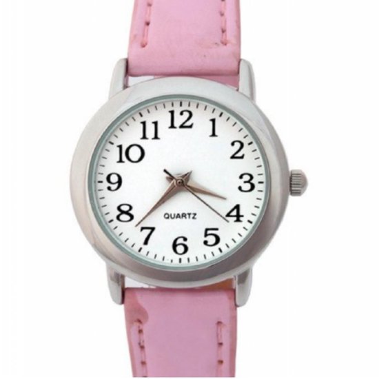 Horloge- Zacht Roze- 3 cm- Ster- Leer- Eenvoudig-Smalle pols- Charme Bijoux