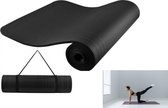 Yogamat Extra dik 1 cm (1.83*61*1 cm) elastische riemen + nettas voor yoga - pilates - workout - fitness - training - met een fantastische grip.