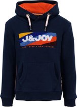 J&JOY - Sweater Mannen Moraine Lake Navy Hood