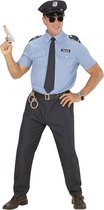 Widmann - Politie & Detective Kostuum - Blauw Realistische Politie - Man - blauw,zwart - Small - Carnavalskleding - Verkleedkleding