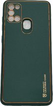 ZKl Telecom Telefoonhoesje - Back Cover - Geschikt Voor Samsung Galaxy A21s - Groen