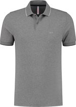 Sun68 Poloshirt - Mannen - grijs/wit