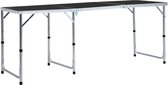 Everest Campingtafel inklapbaar 180x60 cm aluminium grijs