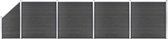Everest Schuttingpanelenset 792x(105-186) cm HKC zwart