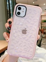 SKAJ Apple iPhone 11 Pro Max Hoesje - Transparant Roze - 9.99 - Anti Shock Hybrid Case - Siliconen TPU - Dubbele Rand Hardcase