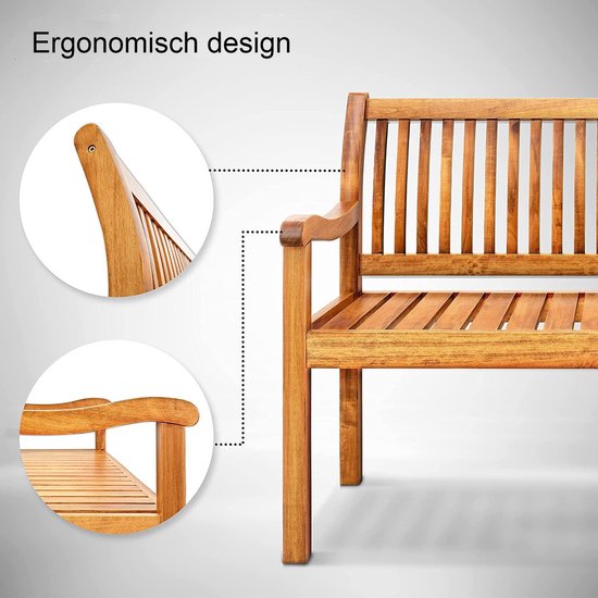 Sens Design Tuinbank hout – Weerbestendig – 2-3 personen - Lichtbruin