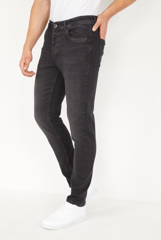 Jeans pour hommes Stretch Regular Fit Jeans - DP17- Grijs