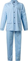 Gentlemen heren pyjama doorknoop | MAAT 50 | Kroon | blue | Poplin 100% katoen