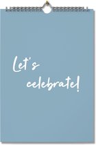Editoo Let's Celebrate! - Verjaardagskalender - A4 - 13 pagina's