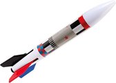 4-kleurenpen Rocket 14 cm wit/rood/zwart