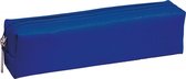 etui Classic 19 x 5 cm kunstleer blauw