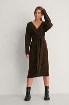 na-kd  Dames gewikkelde midi-jurk
 - Maat EU 38
