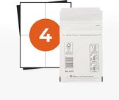 Boxstuff - A4 Stickervellen 4 Per Vel + 200 A11 Luchtkussen Enveloppen - Starterspakket - BLACK FRIDAY DEAL