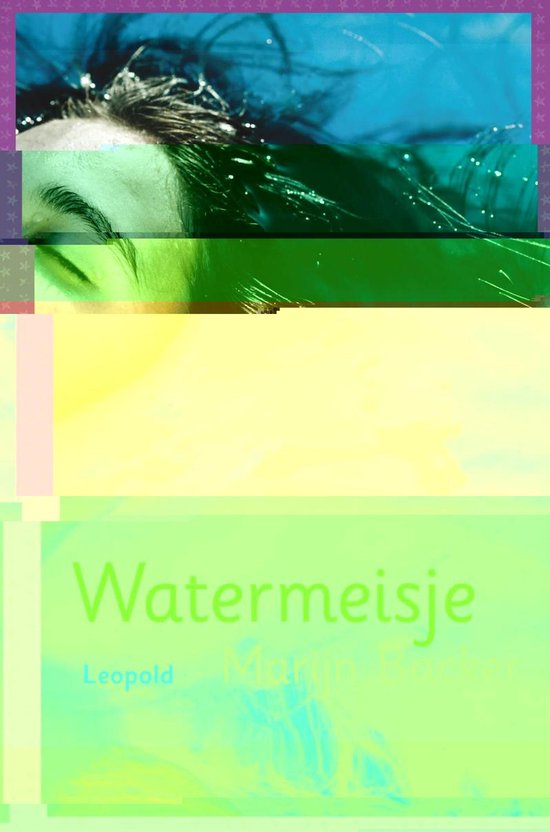 Boek 'Watermeisje' van Leopold met een aquarel van een vrouw met nat haar.
