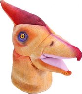 handpop T-Rex Pteranodon junior pluche oranje