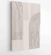 Canvas schilderij - Hand draw Organic shape design for wall framed prints, canvas prints, poster 4 -    – 1896605962 - 40-30 Vertical