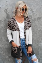 Lange Vest Dames - Luipaardprint - Maat M