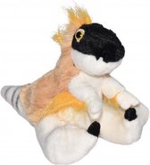 knuffel NHM Velociraptor 13 cm pluche geel/wit