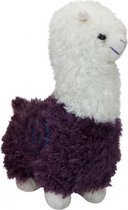 pluchen knuffel Alpaca 28 cm junior paars