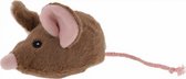 knuffelmuis 13 cm pluche bruin