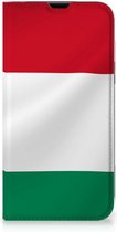 Bookcase Geschikt voor iPhone 13 Telefoonhoesje met Pasjeshouder Hongaarse Vlag