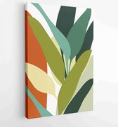 Canvas schilderij - Abstract art nature background vector. Modern shape line art wallpaper 1 -    – 1933708202 - 80*60 Vertical